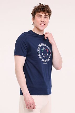 تیشرت سرمه ای مردانه رگولار Lumberjack - کد 930003620
