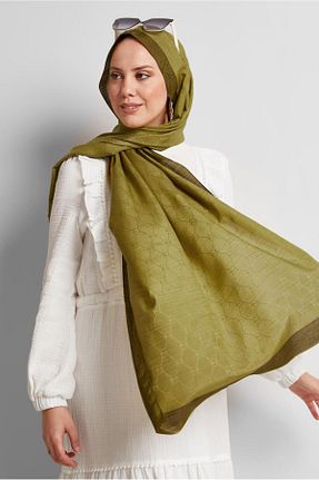 شال سبز زنانه پلی استر Alvina - کد 930004217