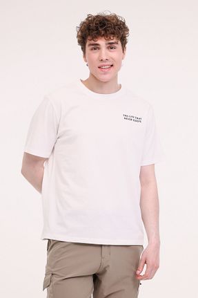 تیشرت سفید مردانه رگولار Lumberjack - کد 930004048