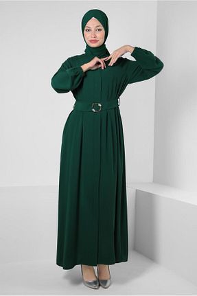 کلاه و ابایا سبز زنانه پلی استر Alvina - کد 801231014