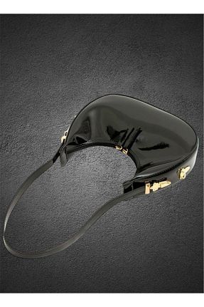 کیف دوشی مشکی زنانه چرم مصنوعی EVASİM - کد 834115640