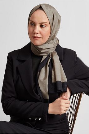 شال قهوه ای زنانه پلی استر Alvina - کد 930004228