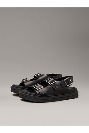 صندل مشکی زنانه پاشنه تخت Calvin Klein - کد 930048017
