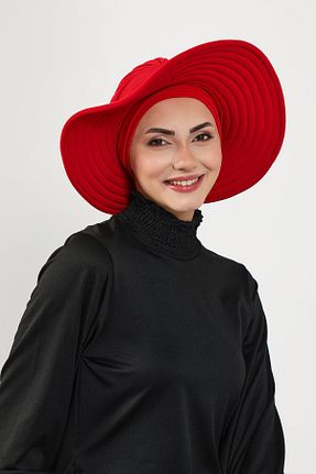 کلاه شنای حجاب قرمز Aisha