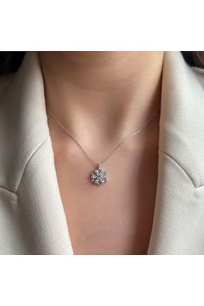 گردنبند نقره سفید زنانه 925 عیار LOTUS JW - کد 930008084