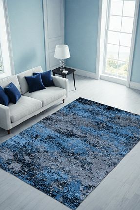 فرش سرمه ای قابل شستشو The Reef Design - کد 929990407