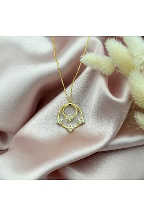 گردنبند نقره زرد زنانه 925 عیار LOTUS JW - کد 930008807