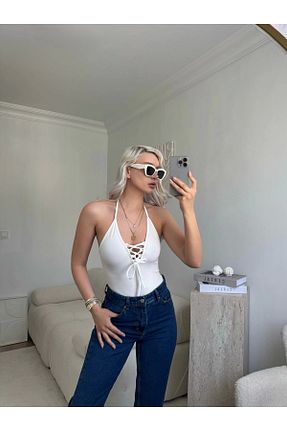 بلوز رنگی زنانه Boyundan Bağlamalı Zora Butik - کد 930009353