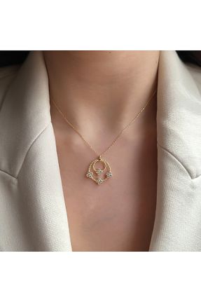 گردنبند نقره زرد زنانه 925 عیار LOTUS JW - کد 930008807