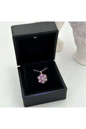گردنبند نقره بنفش زنانه 925 عیار LOTUS JW - کد 930008533