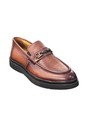 کفش کلاسیک قهوه ای مردانه چرم خالص Greyybull Shoes - کد 930012447