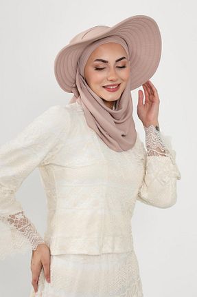 شال قهوه ای زنانه Aisha