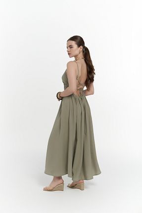 لباس خاکی زنانه بافتنی MAİ COLLECTİON - کد 930024466