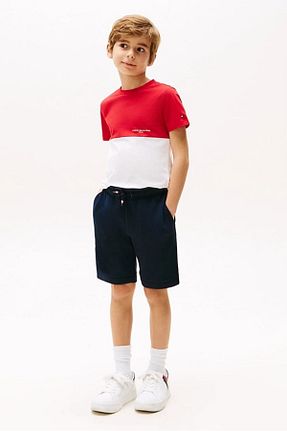 ست بالاتنه و پائین تنه قرمز بچه گانه پنبه ای Tommy Hilfiger - کد 930071017