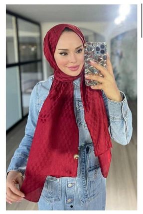 شال زرشکی زنانه VALORSCARF - کد 930081369