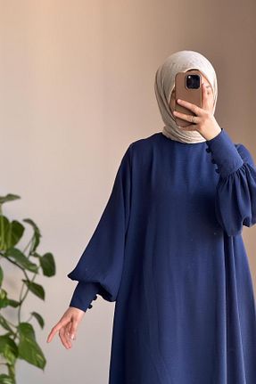 ست بالاتنه و پائین تنه حجاب سرمه ای Salopet ANDE - کد 930035590