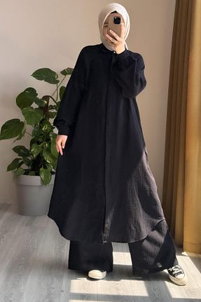 ست بالاتنه و پائین تنه حجاب مشکی زنانه Salopet ANDE - کد 871168345