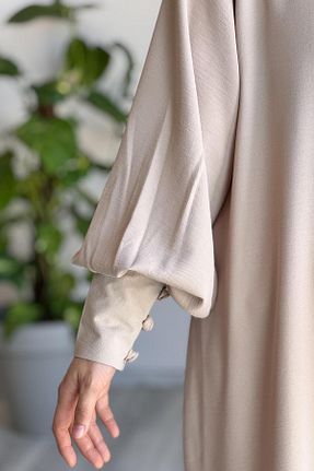 ست بالاتنه و پائین تنه حجاب بژ Salopet ANDE - کد 930035505