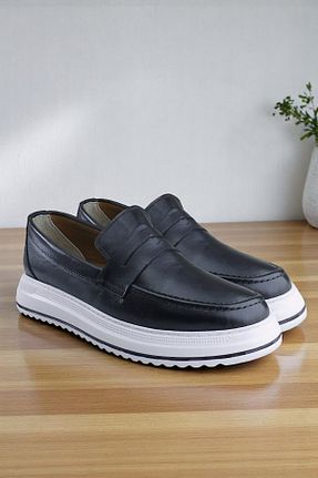 کفش لوفر مشکی زنانه چرم خالص The Dortex Shoes - کد 930046159