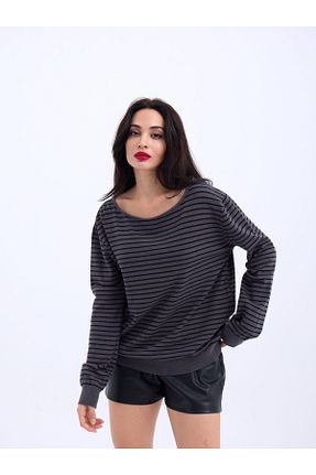 بلوز طوسی زنانه یقه دوچرخه Eserden - کد 930032714