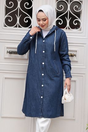 کلاه و ابایا سرمه ای زنانه پنبه ای N.S NEVA STYLE - کد 930032959