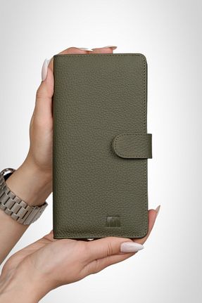 کیف پول خاکی زنانه سایز متوسط MFT Leather Design - کد 876875530
