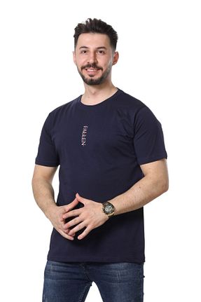 تیشرت سرمه ای مردانه رگولار MODA - کد 930038721