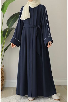 کلاه و ابایا سرمه ای زنانه پنبه پلی استر suhneva - کد 930043600