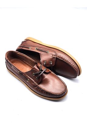 کفش لوفر قهوه ای زنانه چرم خالص Zegeshoes - کد 930464443