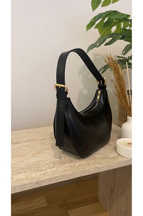 کیف دوشی مشکی زنانه چرم مصنوعی HANWOMEN BAGS - کد 930058065