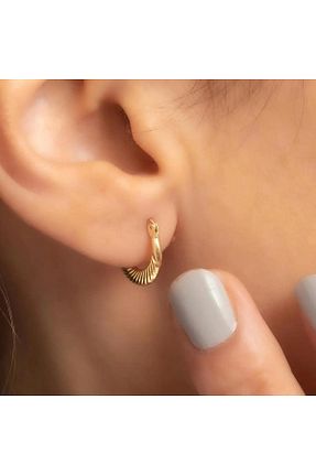 گوشواره طلا زرد زنانه 14 عیار Bayar Gold - کد 930209225