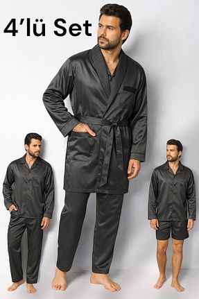 ست لباس راحتی مشکی مردانه ساده SATTENS - کد 874951433