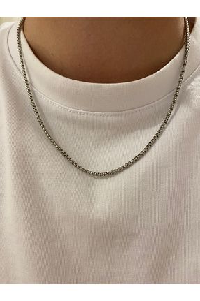 گردنبند جواهر طوسی زنانه رودیوم Fiamoss - کد 930062720