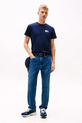 تیشرت سرمه ای مردانه یقه دوچرخه Tommy Hilfiger - کد 930207982