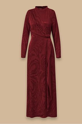 لباس زرشکی زنانه بلند SEÇİL - کد 930064804