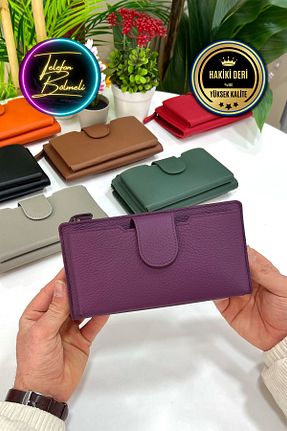 کیف پول بنفش زنانه سایز متوسط CüzCan - کد 930070736