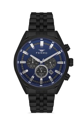 ساعت مچی طوسی مردانه 46 میلی متر FERRO - کد 871368205