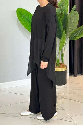 ست بالاتنه و پائین تنه حجاب مشکی زنانه رگولار Ceremony - کد 930071066