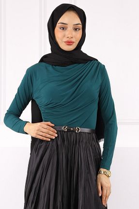 بلوز حجاب سبز زنانه رگولار İmajButik - کد 767538756