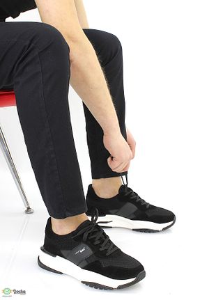 کفش کژوال مشکی مردانه چرم خالص MARCOMEN - کد 930073982