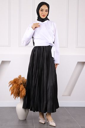 پیراهن حجاب سفید زنانه رگولار İmajButik - کد 930106725