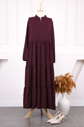 کلاه و ابایا بنفش زنانه پنبه پلی استر İmajButik - کد 905315233