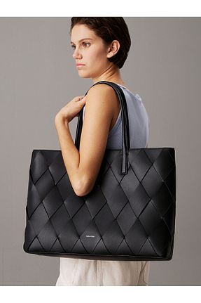کیف دوشی مشکی زنانه چرم مصنوعی Calvin Klein - کد 930235261
