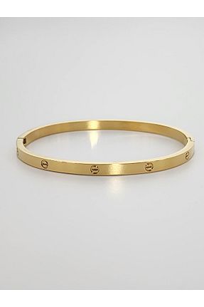 دستبند استیل (فولاد) طلائی زنانه استیل (فولاد) hena - کد 709691132