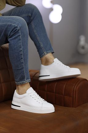 کفش کژوال سفید مردانه پاشنه کوتاه (1 - 4 سانتی متر) Shoetyle - کد 930128748