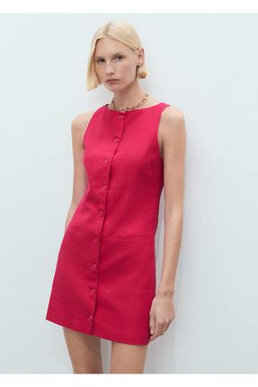 لباس قرمز زنانه بافتنی MANGO - کد 926965344