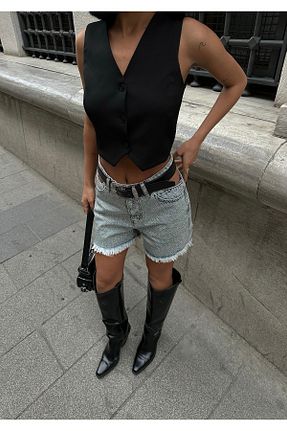 شلوارک و برمودا رنگی زنانه فاق بلند Diviny - کد 930131752