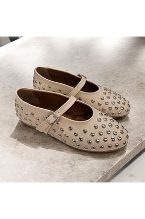 بابت بژ زنانه چرم مصنوعی runa shoes - کد 930134991