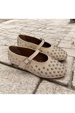 بابت بژ زنانه چرم مصنوعی runa shoes - کد 930134991