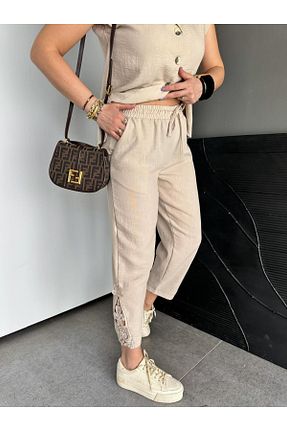 ست بالاتنه و پائین تنه طوسی زنانه بافتنی Zerrincan Giyim - کد 930135818